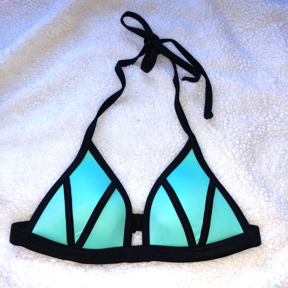 VS PINK LIKE NEW Push up Turquoise Bikini Top